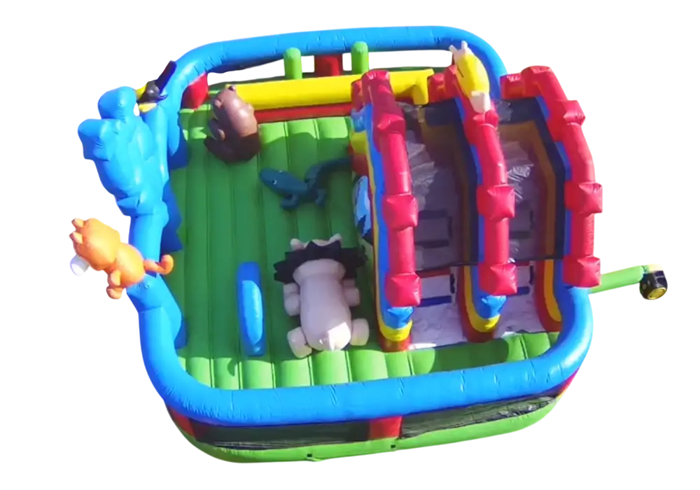 Jeu gonflable zoo