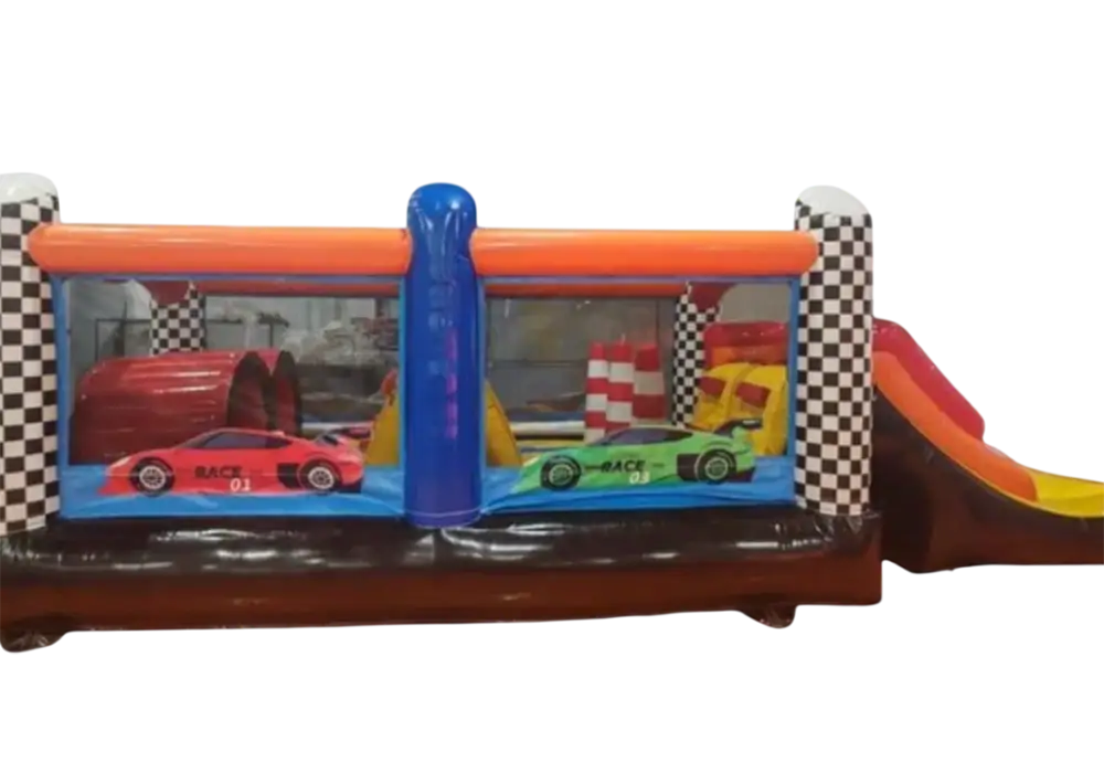jeu gonflable parcours mini auto 3